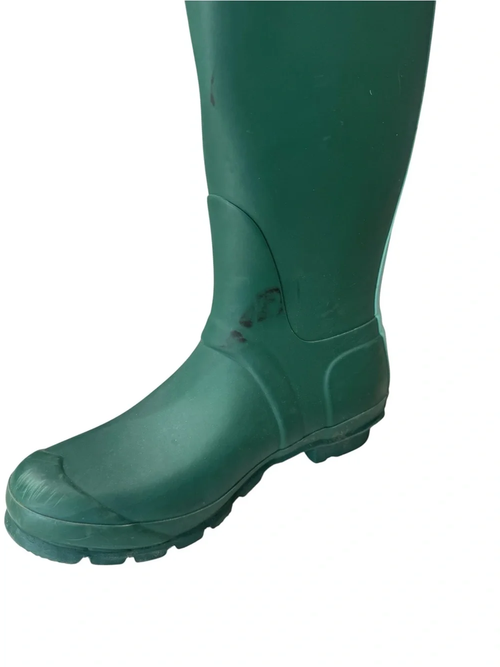 Hunter Original Tall Matte Green Wellington Rubber Rain Boots Size 8 - Picture 9 of 12